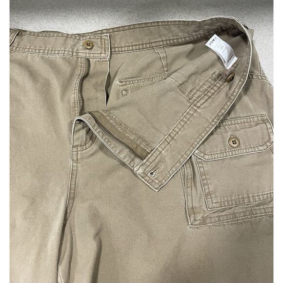Cabela’s Outdoor Gear Men’s Tan Hiking Cargo Shorts Sz 42” Waist 100% Cotton - Picture 10 of 13